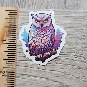 10/$10 Owl Sticker Bird Hoot Owlet Colorful Cartoon